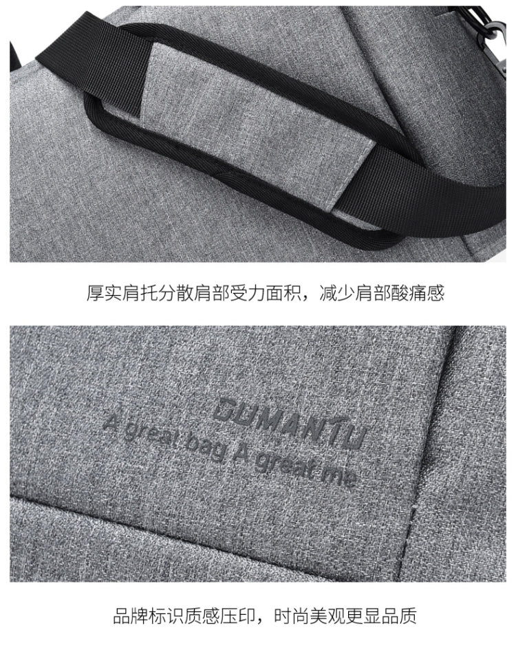 OUMANTU 020 Event Computer Bag Oxford Cloth Laptop Computer Backpack, Size: 13 inch(Light Gray) - free shipping - PMC Jewellery - Order now!