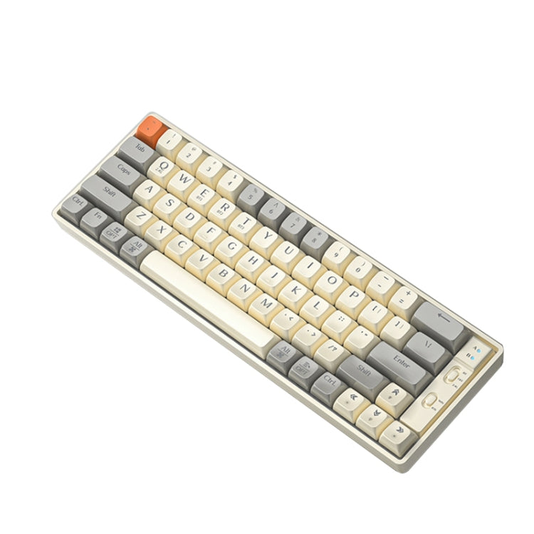 LANGTU GK65 65 Keys Wireless / Bluetooth / Wired Three Model Game Mechanical Keyboard, Cable Length: 1.5m(Milk White) - free shipping - PMC Jewellery - Order now!