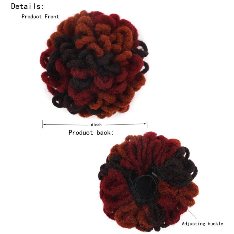 LSFBZB Drawstring Dreadlocks Wig Caterpillar Dreadlock Shaggy Hair Bun, Spec: 27H613 - free shipping - PMC TechLife - Order now!