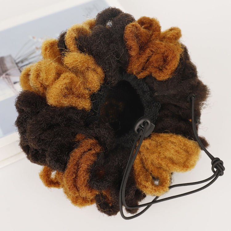 LSFBZB Drawstring Dreadlocks Wig Caterpillar Dreadlock Shaggy Hair Bun, Spec: 27H613 - free shipping - PMC TechLife - Order now!