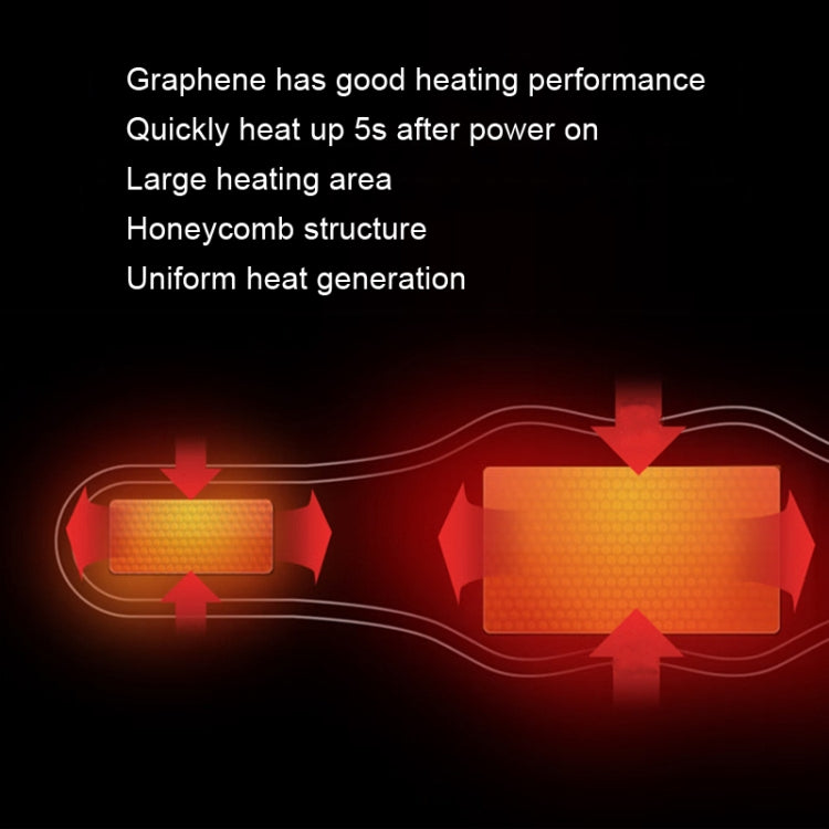 USB 5V Graphene Thermal Physiotherapy Heating Belt(Gray) - free shipping - PMC TechLife - Order now!
