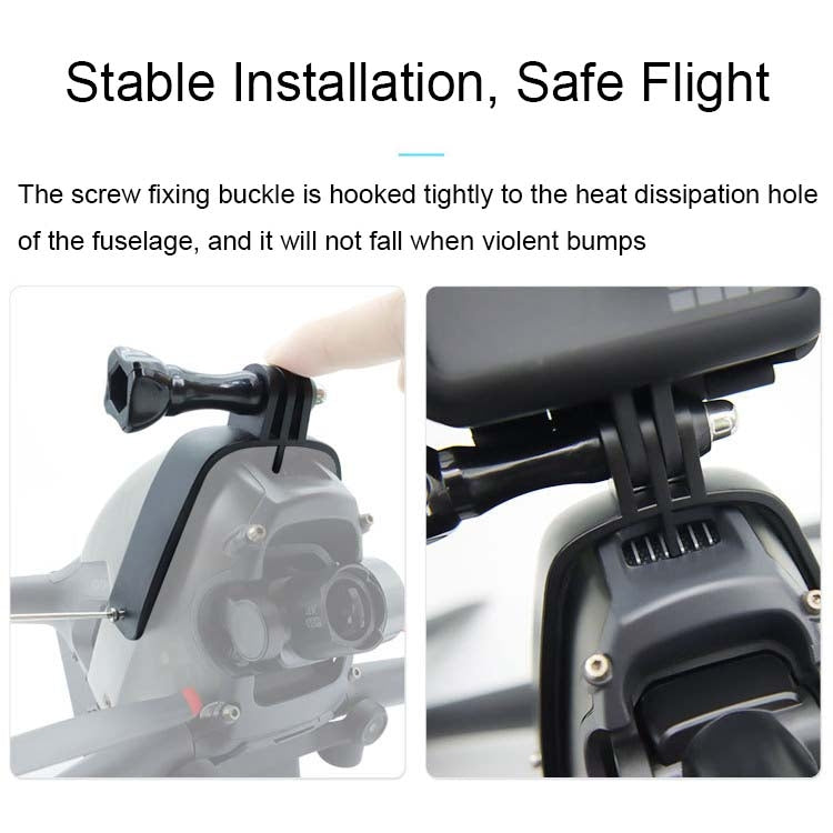 For DJI FPV Top Expansion Adapter Bracket Sports Camera Bracket - Mount & Holder by CQT | Online Shopping South Africa | PMC TechLife | Buy Now Pay Later Mobicred