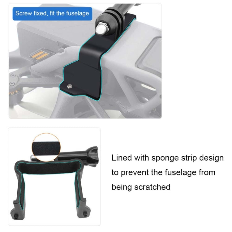 For DJI Avata CQT Upper Expansion Adapter Sports Camera Bracket(913356) - free shipping - PMC TechLife - Order now!