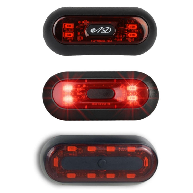 Motorbike Helmet Warning Light USB Rechargeable Waterproof Tail Light, Specification: 4 Beads - Signal Lights by PMC TechLife | Online Shopping South Africa | PMC TechLife | Buy Now Pay Later Mobicred