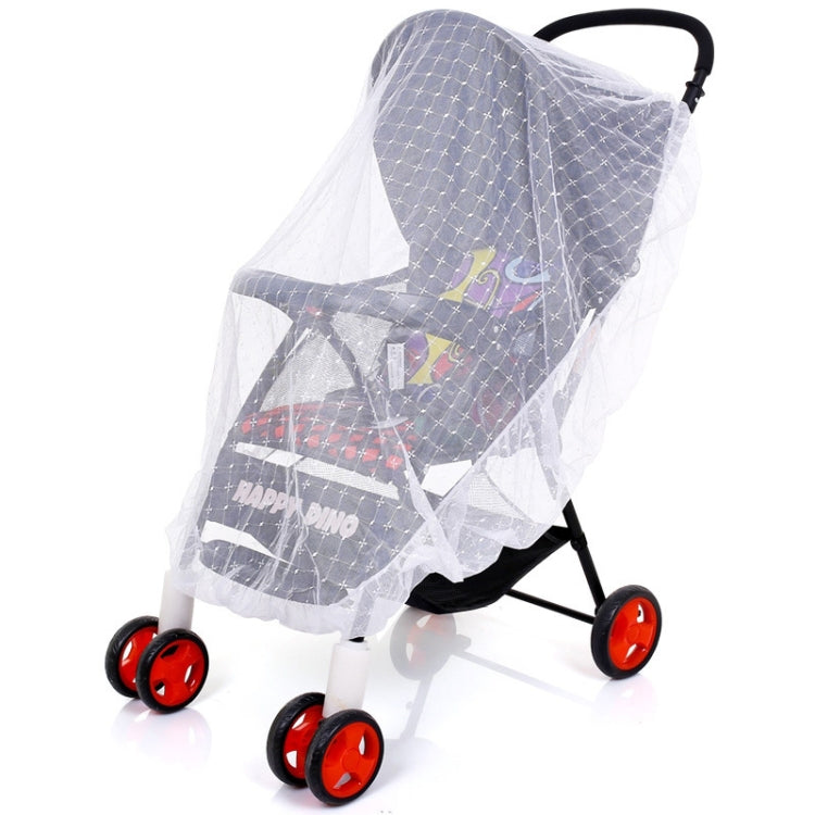 Full Cover Folding Mosquito Net Plus Encrypted Stroller Mosquito Net(White) - Strollers Accessories by PMC TechLife | Online Shopping South Africa | PMC TechLife