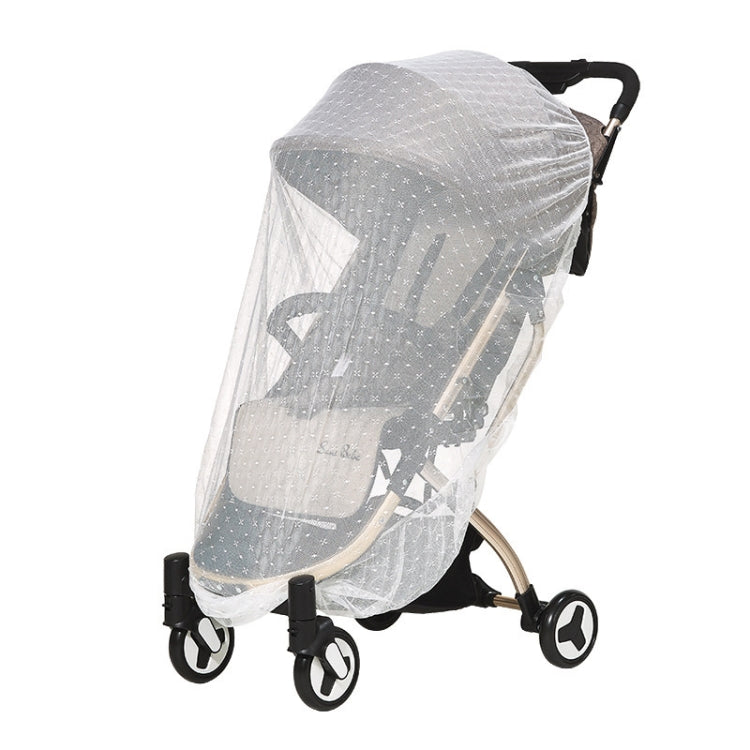 Full Cover Folding Mosquito Net Plus Encrypted Stroller Mosquito Net(White) - Strollers Accessories by PMC TechLife | Online Shopping South Africa | PMC TechLife