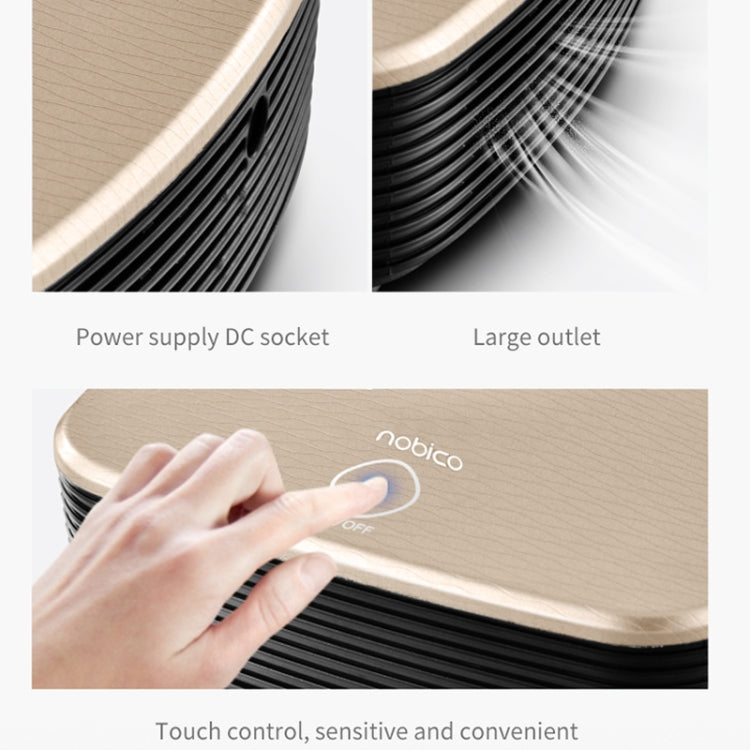 Nobico J007 USB Negative Ion Car Air Purifier, Style: English Modle(Water Pattern Gold) - free shipping - PMC TechLife - Order now!