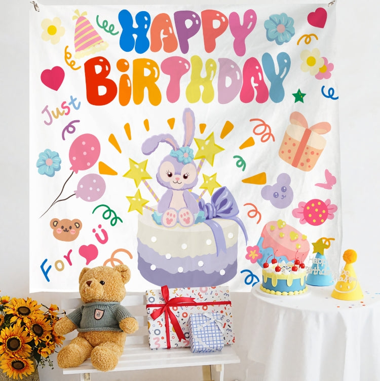 Birthday Layout Hanging Cloth Children Photo Wall Cloth, Size: 150x180cm Velvet(6) - Cartoon by PMC TechLife | Online Shopping South Africa | PMC TechLife | Buy Now Pay Later Mobicred