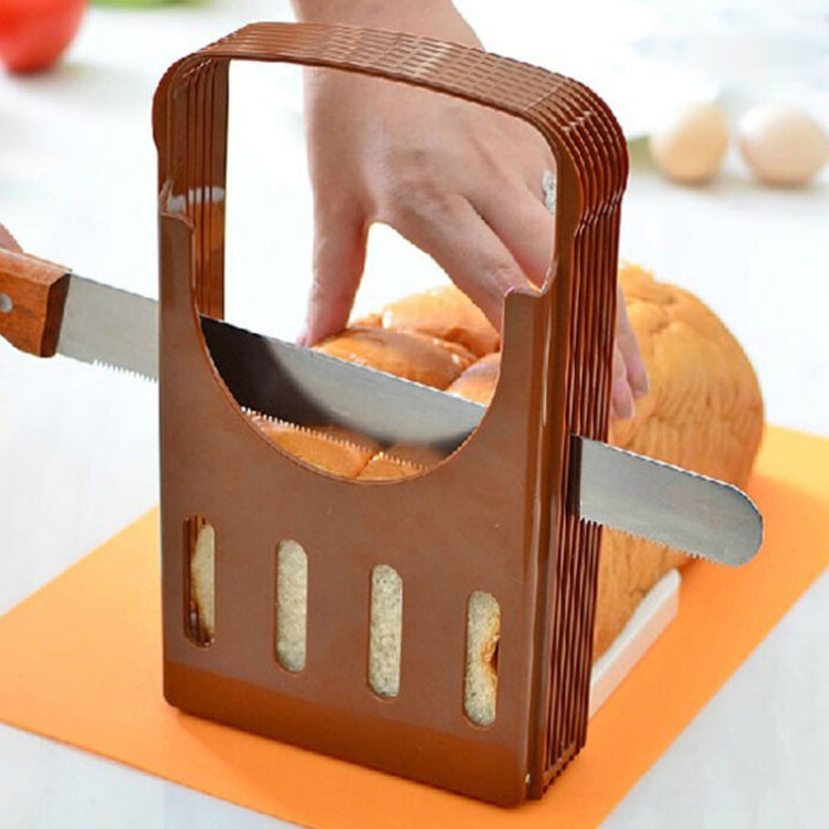 Home Baking Tool Bread Loaf Toast Kitchen Slicer Cutter(Brown) - Cutter & Peeler by PMC TechLife | Online Shopping South Africa | PMC TechLife | Buy Now Pay Later Mobicred