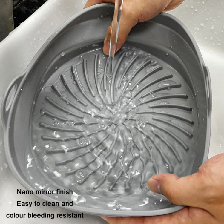 Air Fryer Grill Mat High Temperature Resistant Silicone Baking Tray, Specification: Round Black - Baking mat & Bakewares by PMC TechLife | Online Shopping South Africa | PMC TechLife