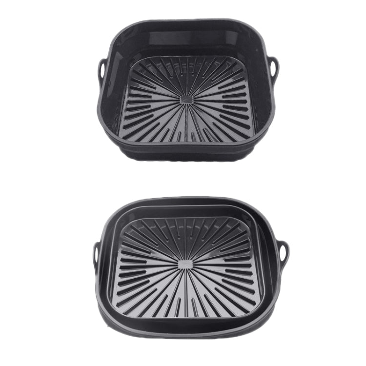 Air Fryer Grill Mat High Temperature Resistant Silicone Baking Tray, Specification: Square Black - Baking mat & Bakewares by PMC TechLife | Online Shopping South Africa | PMC TechLife
