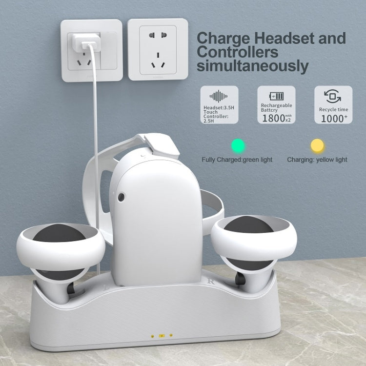 JYS OC003 For Meta Quest VR Glasses Grip Magnetic Base Charger - VR Accessories by PMC TechLife | Online Shopping South Africa | PMC TechLife