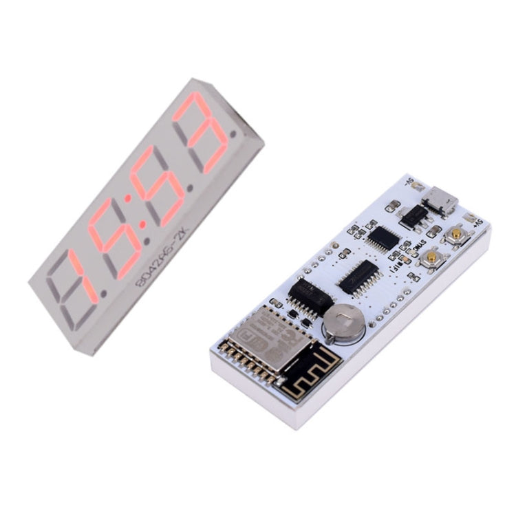 0.8 Inch Electronic Clock Movement Module WIFI Digital Tube Digital Time Display(Red) - Clocks & Car Meters by PMC TechLife | Online Shopping South Africa | PMC TechLife | Buy Now Pay Later Mobicred