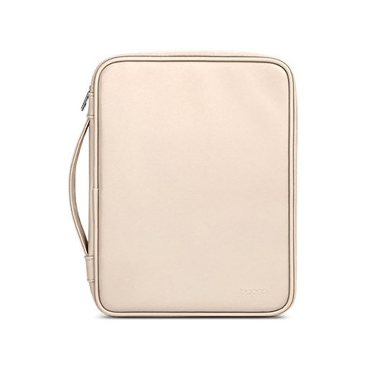 Baona BN-Q015 Leather Waterproof Shock Absorbing Handheld Tablet Bag, Size: 10.9 inches(Apricot) - free shipping - PMC TechLife - Order now!