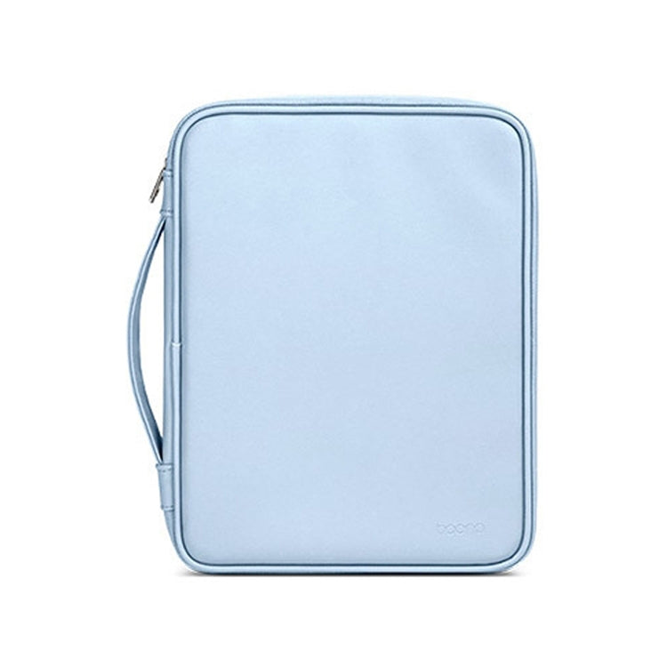 Baona BN-Q015 Leather Waterproof Shock Absorbing Handheld Tablet Bag, Size: 12.9 inches(Blue) - Protective Bag by Baona | Online Shopping South Africa | PMC TechLife | Buy Now Pay Later Mobicred