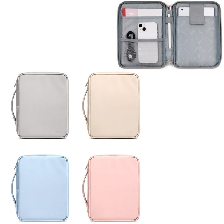 Baona BN-Q015 Leather Waterproof Shock Absorbing Handheld Tablet Bag, Size: 12.9 inches(Pink) - Protective Bag by Baona | Online Shopping South Africa | PMC TechLife | Buy Now Pay Later Mobicred