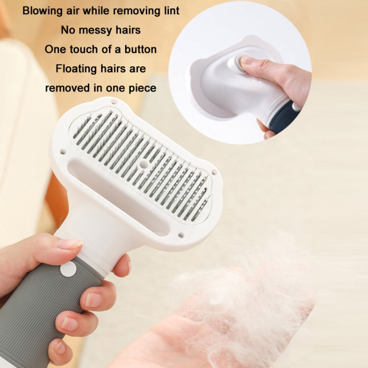 3 in 1 600W Pet Electric High Wind Hair Removal Blowing Combs, Specification: UK Plug 220-240V(Yellow) - Brushes & Combs by PMC TechLife | Online Shopping South Africa | PMC TechLife | Buy Now Pay Later Mobicred