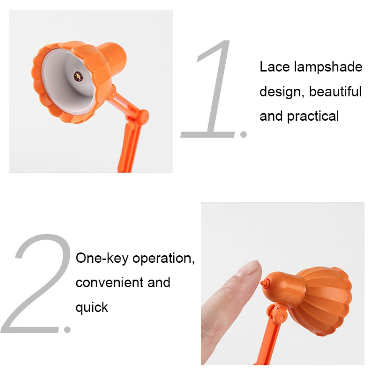 Flower Shape LED Mini Magnetic Table Lamp Foldable Bedside Night Light(09A White) - Bedside Light by PMc TechLife | Online Shopping South Africa | PMc TechLife | Buy Now Pay Later Mobicred