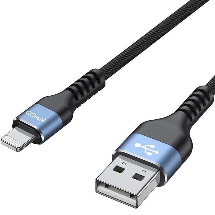 QGeeM MF01 USB-A To 8 Pin Phone Tablet Fast Charging Data Cable, Length: 1m - free shipping - PMC Jewellery - Order now!