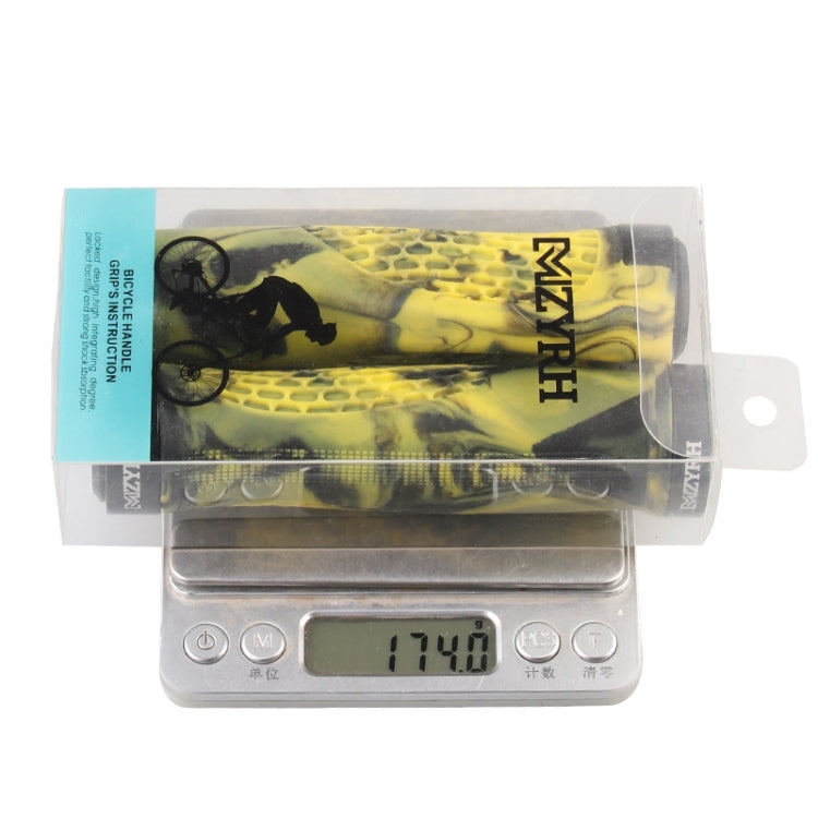 MZYRH 1pair Mountain Bike Bicycle Handlebar Grips Protective Covers(Black and Red) - Bicycle Grips by MZYRH | Online Shopping South Africa | PMc TechLife | Buy Now Pay Later Mobicred