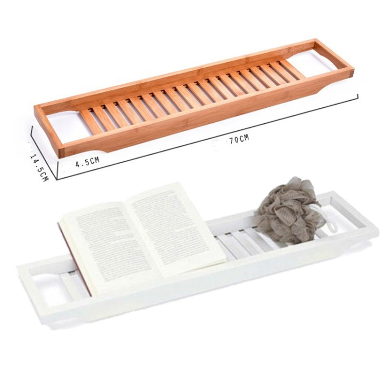 Bamboo Non-slip Bathtub Shelf Multifunctional Soaking Shelf, Color: White - Shelves by PMC TechLife | Online Shopping South Africa | PMC TechLife
