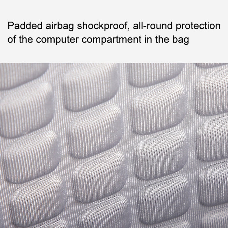 LUCKYBAT Laptop Bag Airbag Anti-drop Crossbody Handbag, Size: S 13.3-16 Inch(Khaki White) - 15 inch by PMC Jewellery | Online Shopping South Africa | PMC Jewellery | Buy Now Pay Later Mobicred