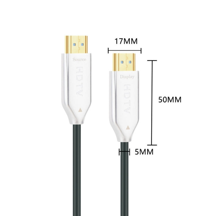 2.0 Version HDMI Fiber Optical Line 4K Ultra High Clear Line Monitor Connecting Cable, Length: 50m(White) - Cable by PMC TechLife | Online Shopping South Africa | PMC TechLife | Buy Now Pay Later Mobicred