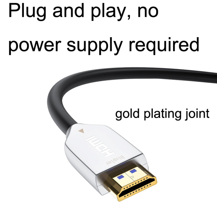 2.0 Version HDMI Fiber Optical Line 4K Ultra High Clear Line Monitor Connecting Cable, Length: 50m(White) - Cable by PMC TechLife | Online Shopping South Africa | PMC TechLife | Buy Now Pay Later Mobicred