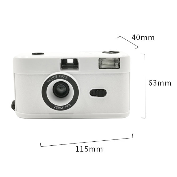 R2-FILM Retro Manual Reusable Film Camera for Children without Film(White) - free shipping - PMC Jewellery - Order now!
