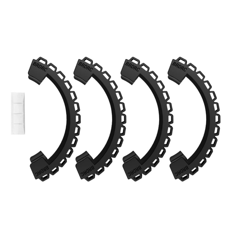 For DJI Avata BRDRC-9604 4pcs Drone Propeller TPU Protective Guard UAV Bumper Anti-collision Ring Cover(Black) - Other by BRDRC | Online Shopping South Africa | PMC TechLife | Buy Now Pay Later Mobicred