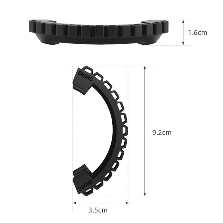 For DJI Avata BRDRC-9604 4pcs Drone Propeller TPU Protective Guard UAV Bumper Anti-collision Ring Cover(Black) - Other by BRDRC | Online Shopping South Africa | PMC TechLife | Buy Now Pay Later Mobicred