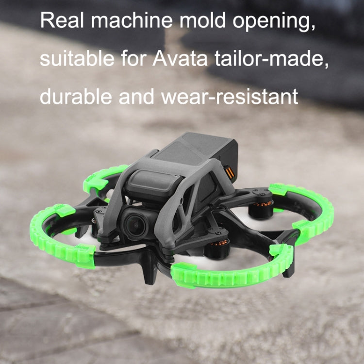 For DJI Avata BRDRC-9604 4pcs Drone Propeller TPU Protective Guard UAV Bumper Anti-collision Ring Cover(Black) - Other by BRDRC | Online Shopping South Africa | PMC TechLife | Buy Now Pay Later Mobicred