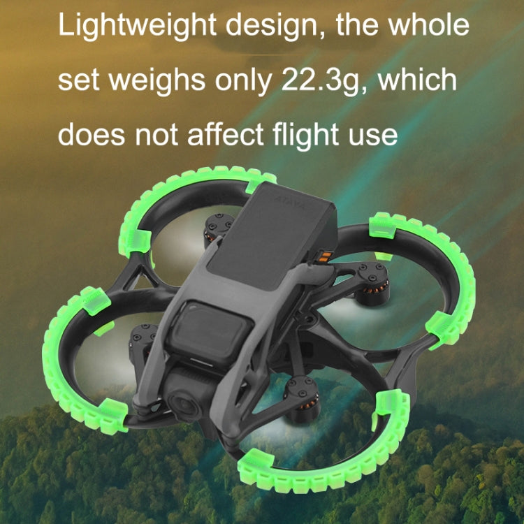 For DJI Avata BRDRC-9604 4pcs Drone Propeller TPU Protective Guard UAV Bumper Anti-collision Ring Cover(Black) - Other by BRDRC | Online Shopping South Africa | PMC TechLife | Buy Now Pay Later Mobicred