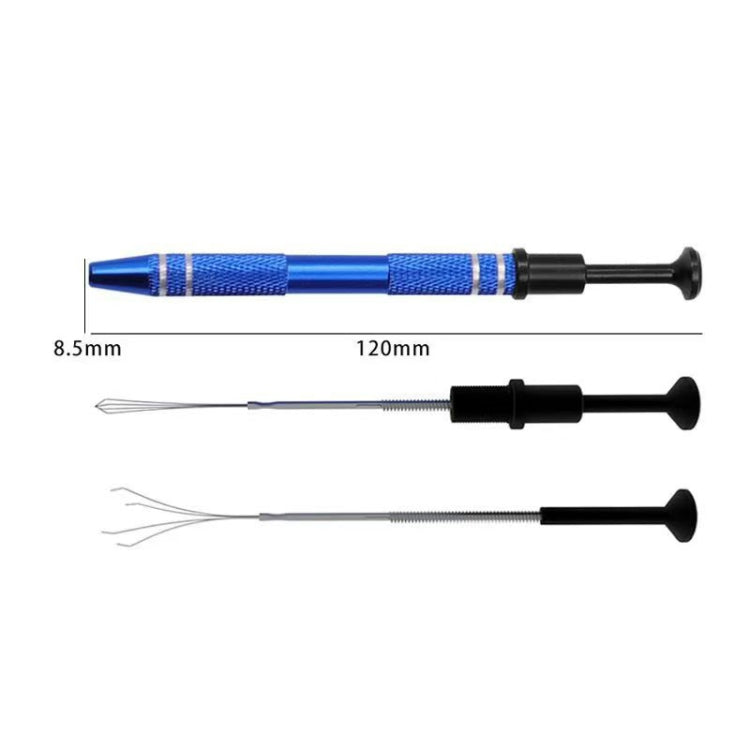 2pcs IC Chip Picker Electronic Component Parts Picker Capacitor IC Grabber Clips(Silver) - Auxiliary Clamp Clip by PMC TechLife | Online Shopping South Africa | PMC TechLife | Buy Now Pay Later Mobicred