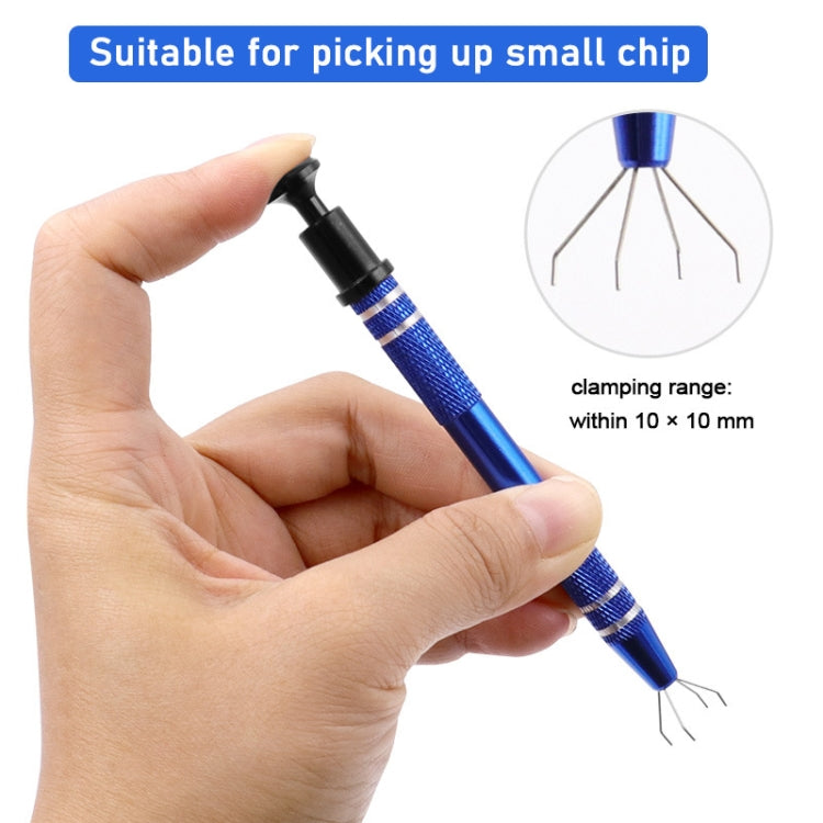 2pcs IC Chip Picker Electronic Component Parts Picker Capacitor IC Grabber Clips(Dark Brown) - Auxiliary Clamp Clip by PMC TechLife | Online Shopping South Africa | PMC TechLife | Buy Now Pay Later Mobicred