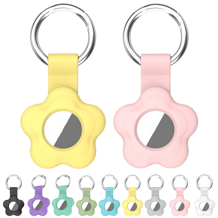 For AirTag 5pcs AT03 Tracker Case Positioning Anti-loss Device Storage Keychain Cover(White) - free shipping - PMc TechLife - Order now!