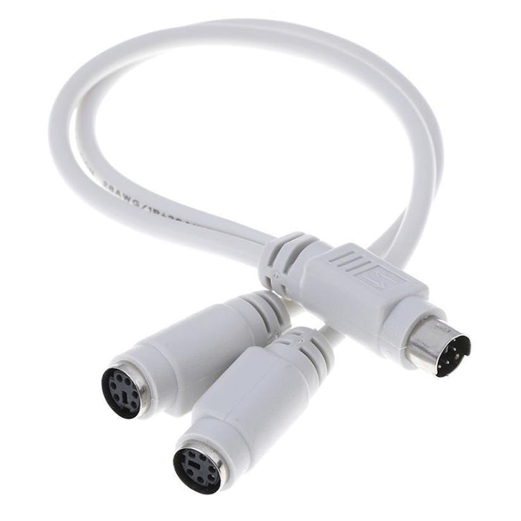 PS2 2pcs 1 to 2 Transfer Wiring Industrial Computer with Keyboard Mouse Interface(0.29m) - PS/2 Series by PMC TechLife | Online Shopping South Africa | PMC TechLife
