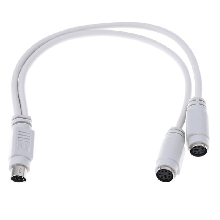PS2 2pcs 1 to 2 Transfer Wiring Industrial Computer with Keyboard Mouse Interface(0.29m) - PS/2 Series by PMC TechLife | Online Shopping South Africa | PMC TechLife