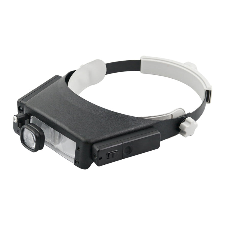 81007-P LED Light Head-Mounted Electronic Repair Tool Magnifying Glass - Glasses Style by PMC TechLife | Online Shopping South Africa | PMC TechLife