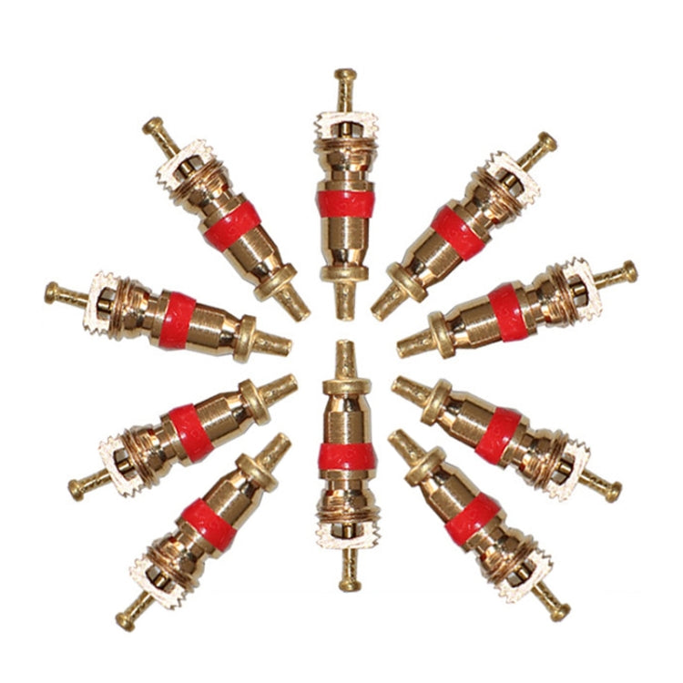 10pcs /Set Valve Core Gas Needle Car Tires Universal Vacuum Tire Exhaust Valve(Pure Copper) - Tire Repair & Installation Tools by PMC TechLife | Online Shopping South Africa | PMC TechLife | Buy Now Pay Later Mobicred