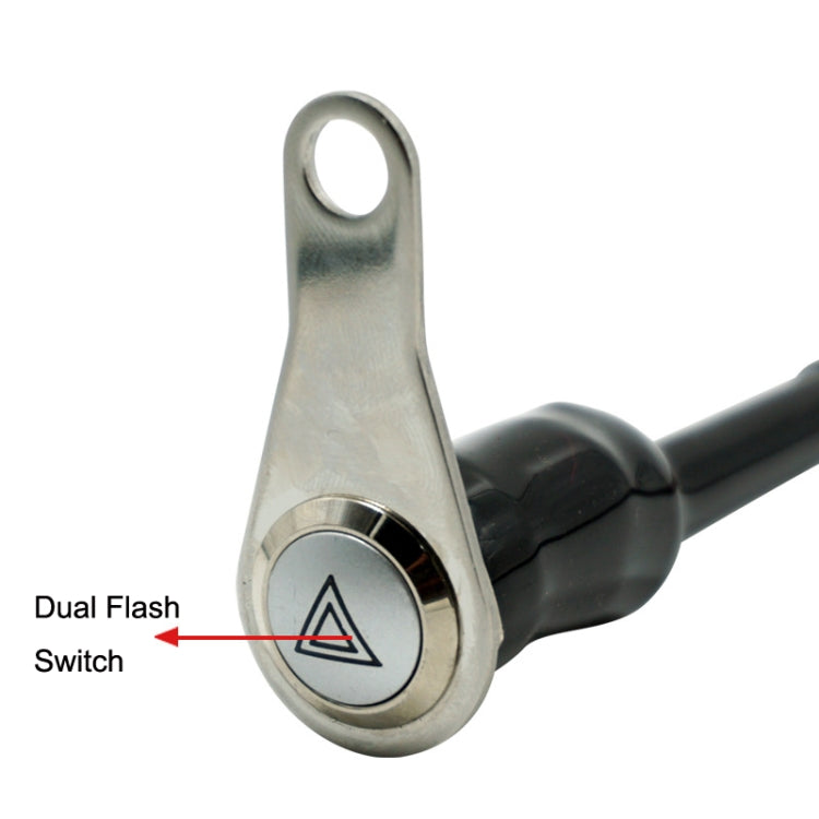 KG-057 Motorcycle Handlebar LED Self-lock Metal Button Dual Flash Switch With Light Ring - Electrical Instruments by PMC TechLife | Online Shopping South Africa | PMC TechLife | Buy Now Pay Later Mobicred
