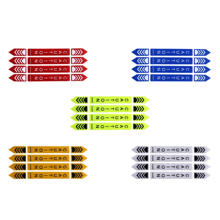 5sets Car Opening Door Anti-Collision Safety Warning Reflector(Diamond White) - Warning Sticker by PMC TechLife | Online Shopping South Africa | PMC TechLife | Buy Now Pay Later Mobicred