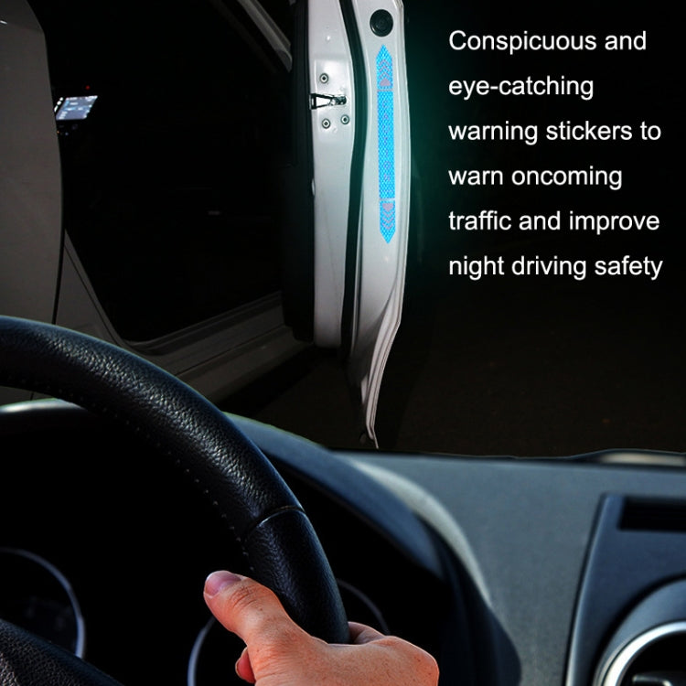 5sets Car Opening Door Anti-Collision Safety Warning Reflector(Diamond White) - Warning Sticker by PMC TechLife | Online Shopping South Africa | PMC TechLife | Buy Now Pay Later Mobicred