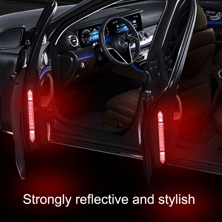 5sets Car Opening Door Anti-Collision Safety Warning Reflector(Diamond Red) - Warning Sticker by PMC TechLife | Online Shopping South Africa | PMC TechLife | Buy Now Pay Later Mobicred