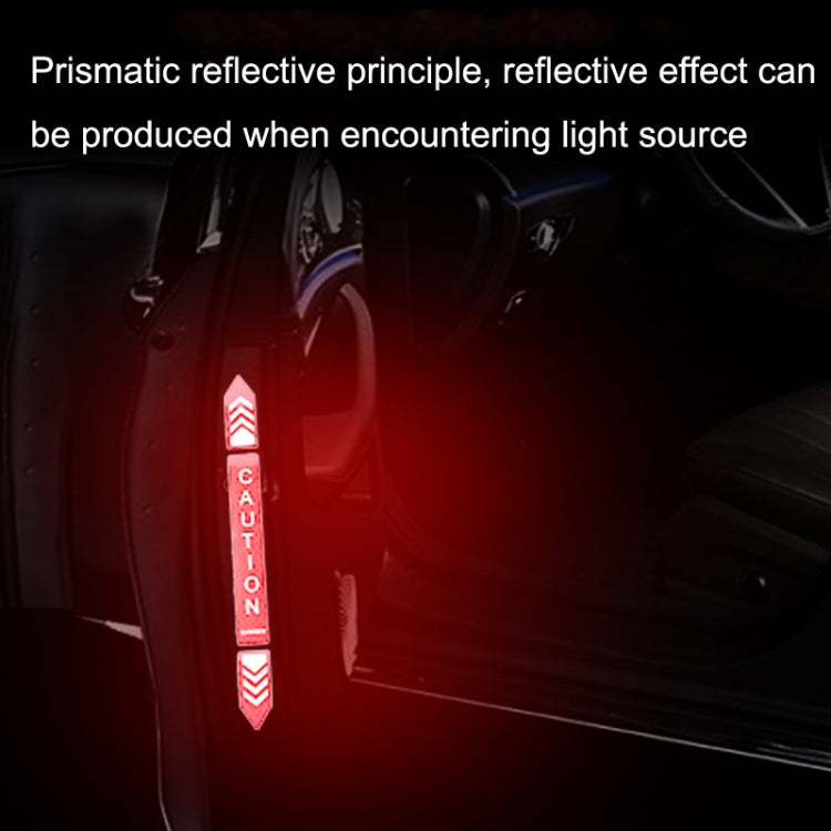 5sets Car Opening Door Anti-Collision Safety Warning Reflector(Diamond White) - Warning Sticker by PMC TechLife | Online Shopping South Africa | PMC TechLife | Buy Now Pay Later Mobicred