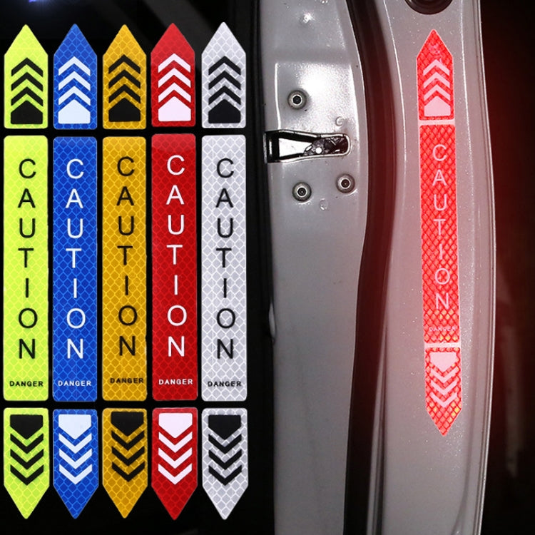 5sets Car Opening Door Anti-Collision Safety Warning Reflector(Diamond White) - Warning Sticker by PMC TechLife | Online Shopping South Africa | PMC TechLife | Buy Now Pay Later Mobicred