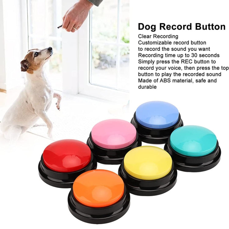 Pet Communication Button Dog Vocal Box Recording Vocalizer, Style: Recording Model(Orange) - Training Aids by PMC TechLife | Online Shopping South Africa | PMC TechLife | Buy Now Pay Later Mobicred