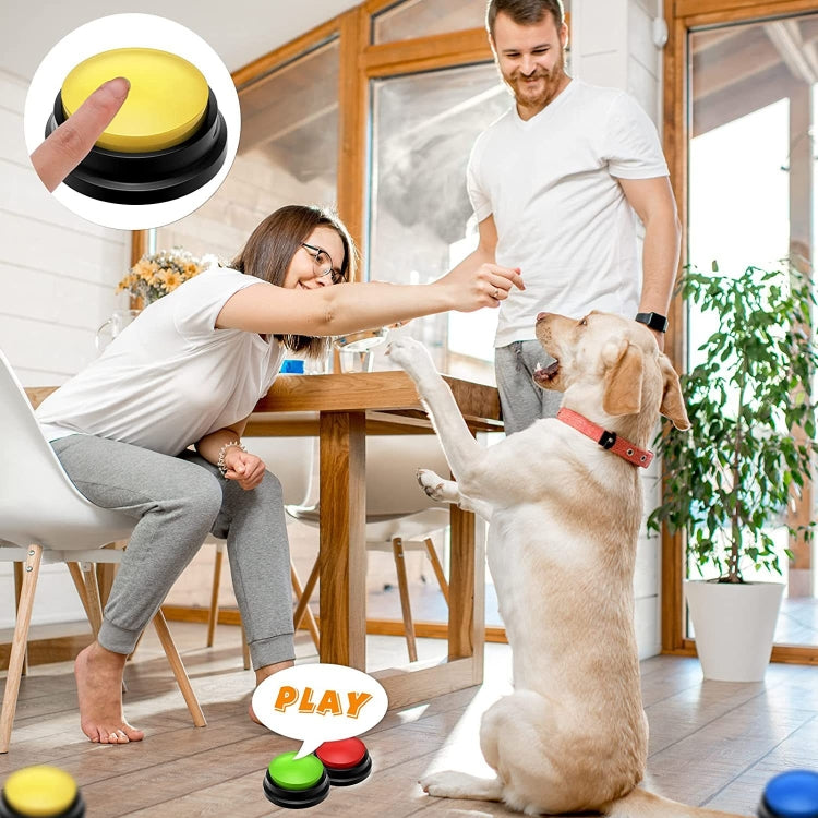 Pet Communication Button Dog Vocal Box Recording Vocalizer, Style: Recording Model(Rose Red) - Training Aids by PMC TechLife | Online Shopping South Africa | PMC TechLife | Buy Now Pay Later Mobicred