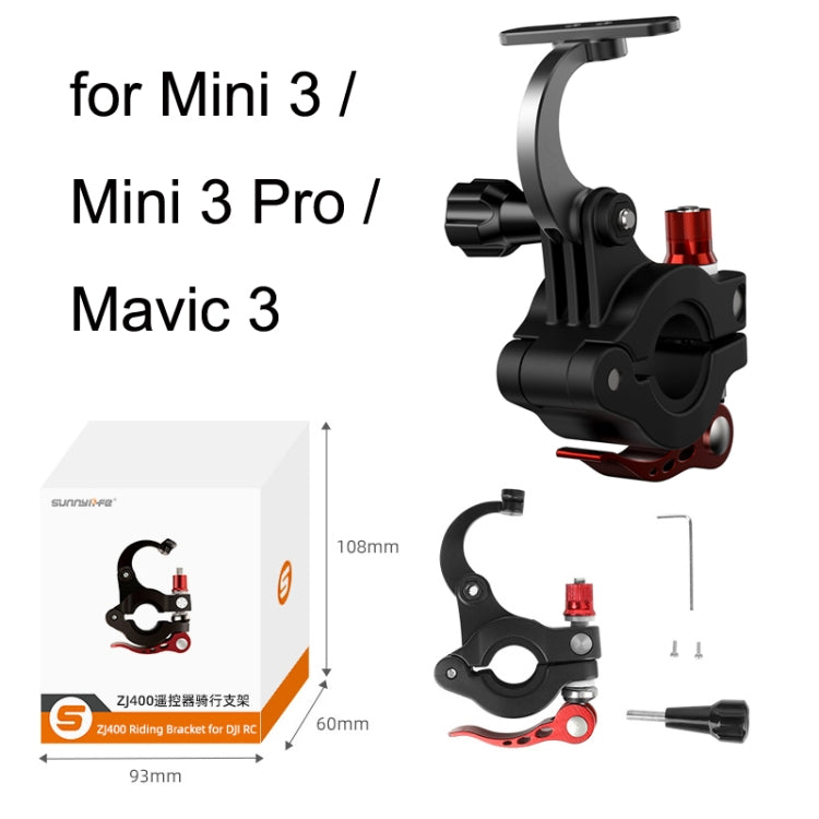 For DJI Mini 3 Pro / RC1 Sunnylife MM3-ZJ400 Remote Control Shooting Camera Bicycle Clip(Black) - free shipping - PMC TechLife - Order now!
