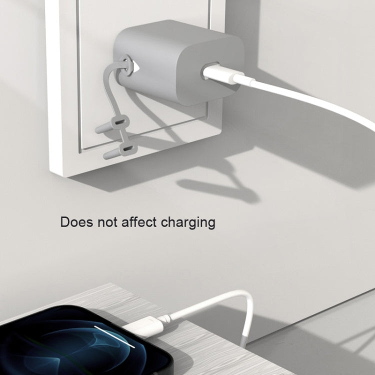 For Huawei Honor 40W AC01 Charger Silicone Protective Cover(Grey) - free shipping - PMC Jewellery - Order now!